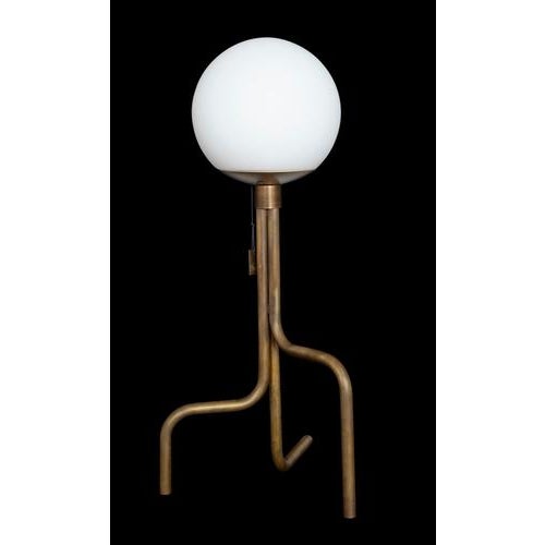 Strapatz Table Lamp in Brass and Glass by Sabina Grubbeson for Konsthantverk For Sale - Image 4 of 6