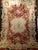 Antique French Aubusson Rug, Handwoven Wool, Floral Design, Powdered-Blue & Rose, 9' X 14' For Sale In Chicago - Image 6 of 13
