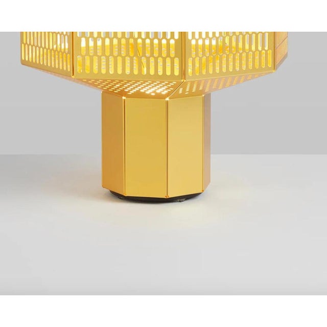 Ma-Rock M Custom Golden Table Lamps by Jaime Hayson for Parachilna, Set of 2 For Sale - Image 6 of 13