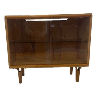 Vintage Sideboard from Novy Domov with Glass Sliding Doors, 1970 For Sale