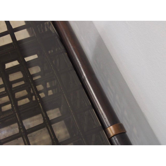 Brown Bamboo Coffee Table by Tobia Scarpa from Maxalto, 1970s For Sale - Image 8 of 13