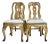 18th Century Italian Set of 4 Gilded Chairs From Lucca For Sale