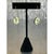 Vintage 925 Silver Drop Earrings With Green Gemstone For Sale - Image 12 of 12