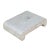 Chinese Chinese Off White Gray Marble Stone Rectangular Stand Table For Sale - Image 3 of 5