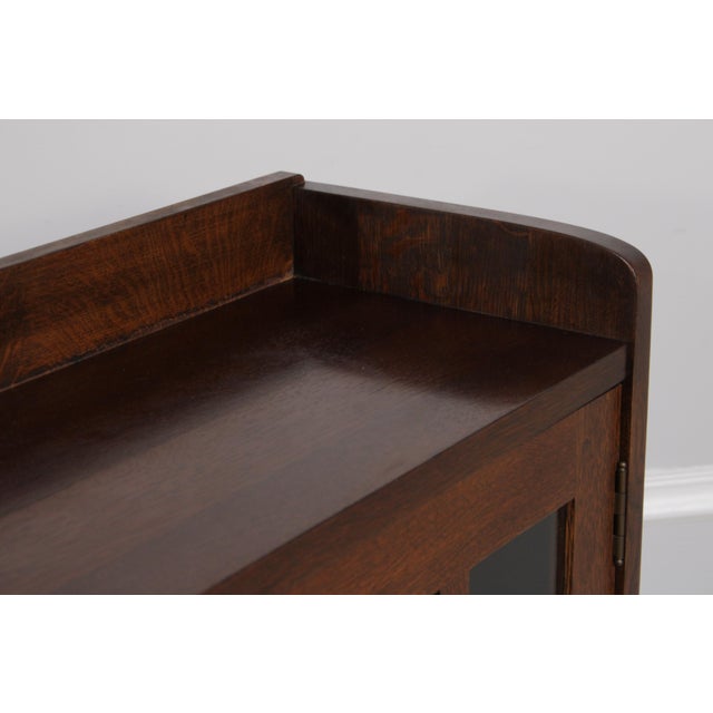 Brown Stickley Arts & Crafts Mission Oak 3 Door Bookcase For Sale - Image 8 of 18
