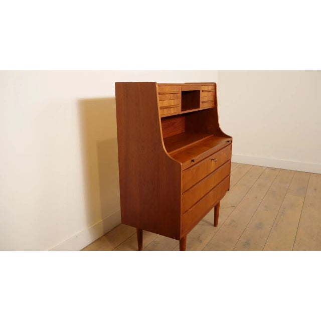 Vintage Secretaire in Teak, 1960s For Sale - Image 6 of 12