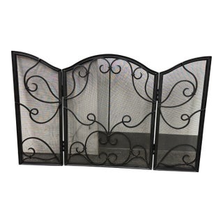 Vintage Spanish Style Fireplace Screen For Sale