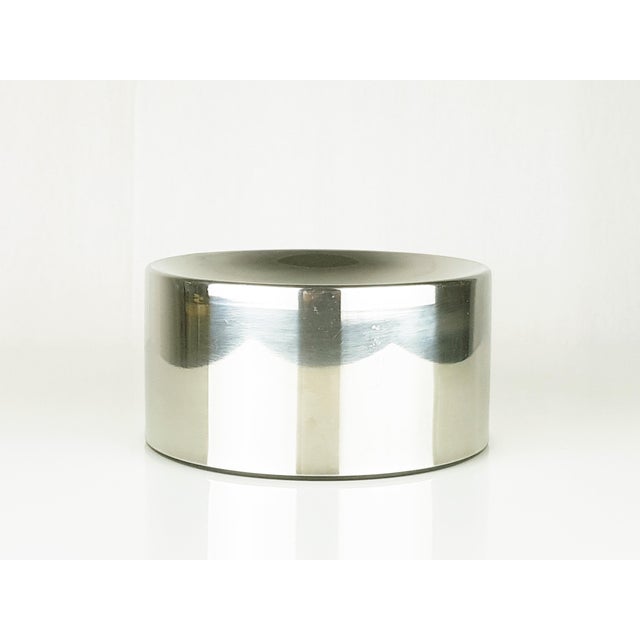 1960s Steel and Black Plastic Table Ashtray by Emma Gismondi Schweinberger for Artemide, 1960s For Sale - Image 5 of 11