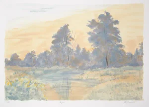 Ray Ciarrocchi, "August," Lithograph