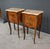 Louis XV Style Marquetry Bedside Tables, Late 20th Century, Set of 2 For Sale - Image 6 of 18