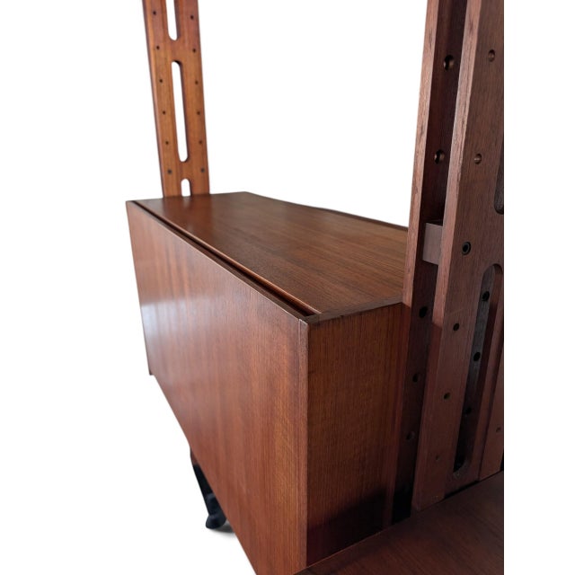 Italian Swedish Wall Unit attributed to Franco Albini, 1960s For Sale - Image 5 of 14