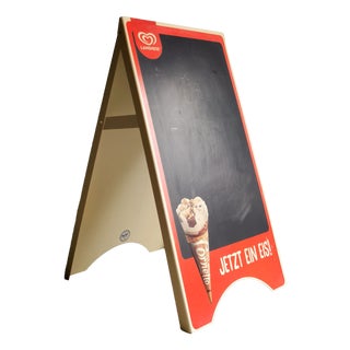 Large Vintage Langnese Ice Cream Display Stand, Germany, 1970s For Sale