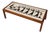 Mid-Century Egyptian-Style Teak and Tile Coffee Table For Sale