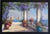 Italian Artist Moriani (20c) Coastal Landscape Oil on Canvas Painting, Framed For Sale