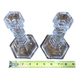 2000 - 2009 2 Tiffany & Co Candlesticks 4 1/2” X 8” For Sale