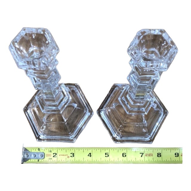 2000 - 2009 2 Tiffany & Co Candlesticks 4 1/2” X 8” For Sale