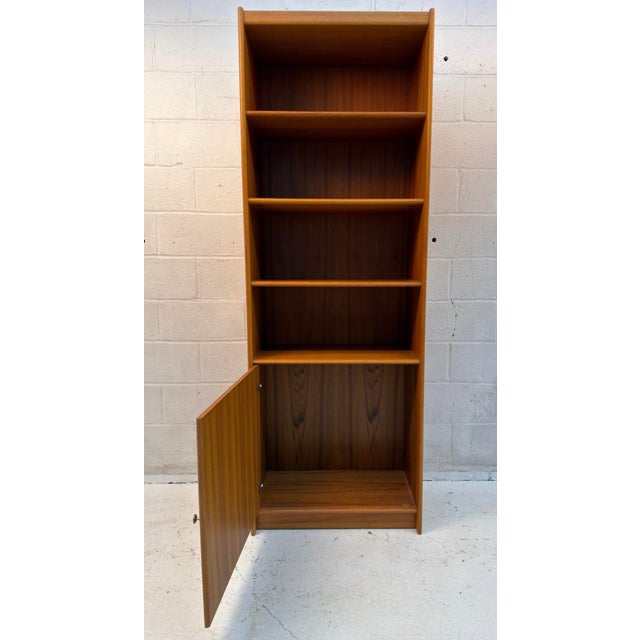 Mid-Century Modern Danish Teak Bookcase For Sale - Image 4 of 10