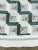 Green Vintage Hand Stitched Log Cabin Quilt Green And White, Square 77x79” For Sale - Image 8 of 18