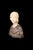 Gustave Van Vaerenbergh, Bust of a Young Girl, 1900s, Alabaster and Marble Sculpture For Sale - Image 3 of 16