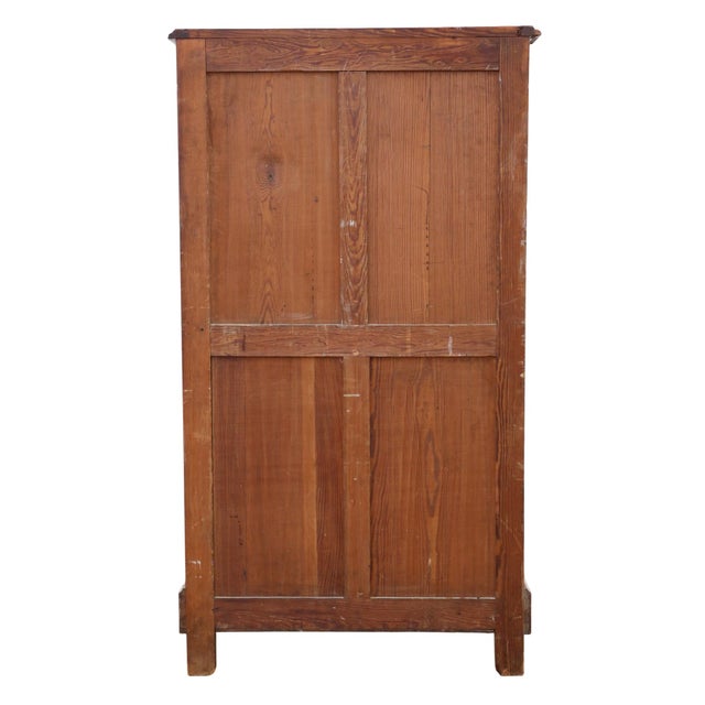 Brown Large Antique Pitch Pine Wellington Chest of 7 Drawers, 1900s For Sale - Image 8 of 11