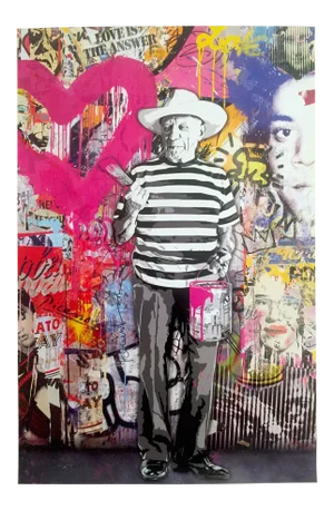 Mr. Brainwash "Picasso" Authentic Lithograph Print Pop Art Poster