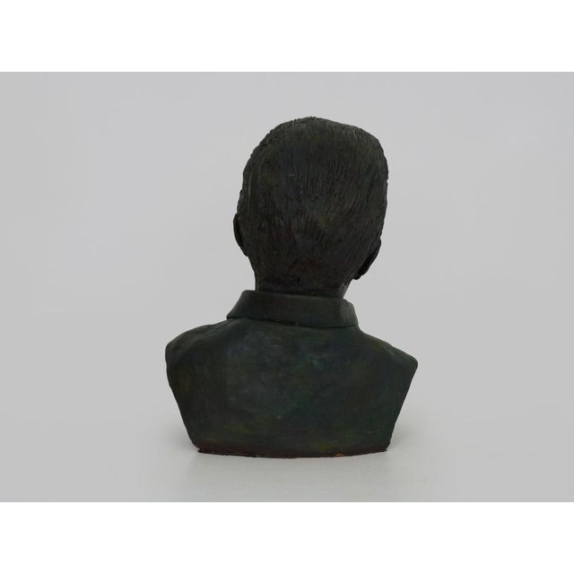 J. Pignol, Bust of Marcel Pagnol, 1970s, Terracotta For Sale - Image 9 of 10
