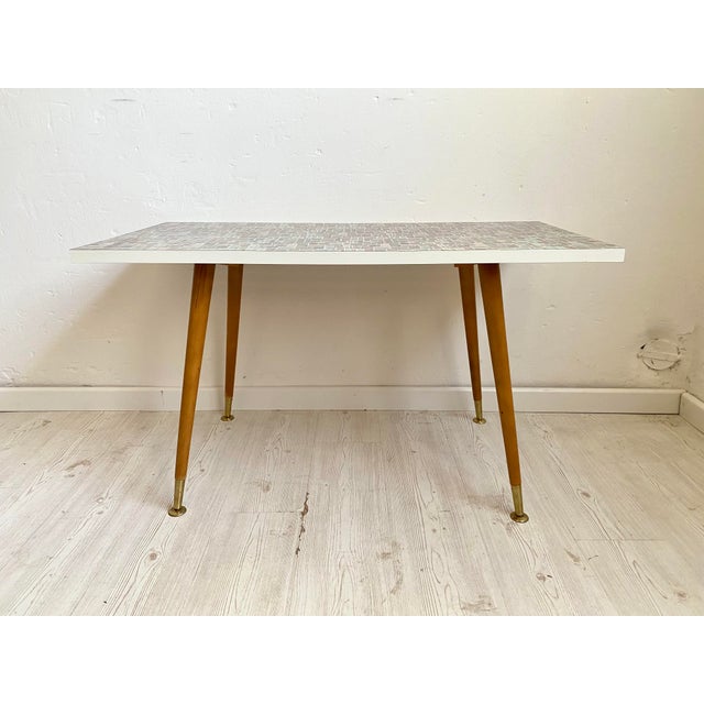Laminated Table with Mosaic Decor, 1950s For Sale - Image 6 of 11