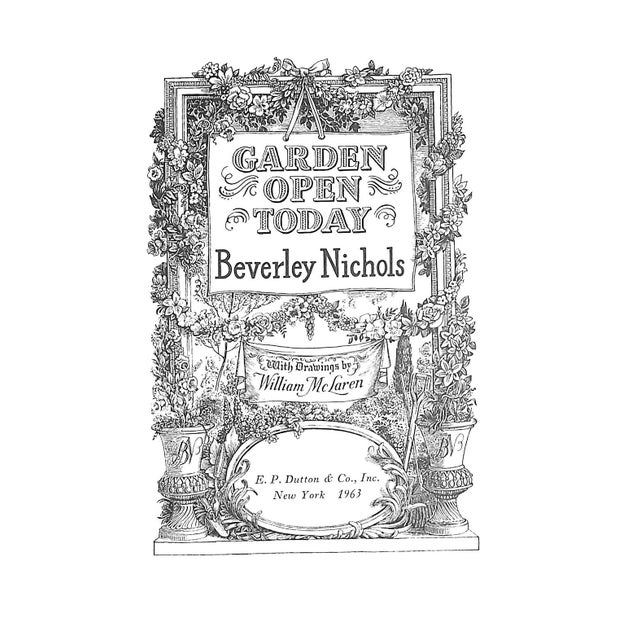 White "Garden Open Today" 1963 Nichols, Beverley For Sale - Image 8 of 8