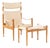 Set of Oak Safari Chair & Ottoman by Niels Eilersen for Erik Wørts For Sale