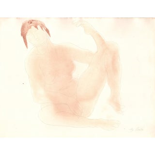Rodin, A peine si, par les hublots et les fenêtres éclairées, je pus voir\., Nude, Original Lithograph, 1902 For Sale