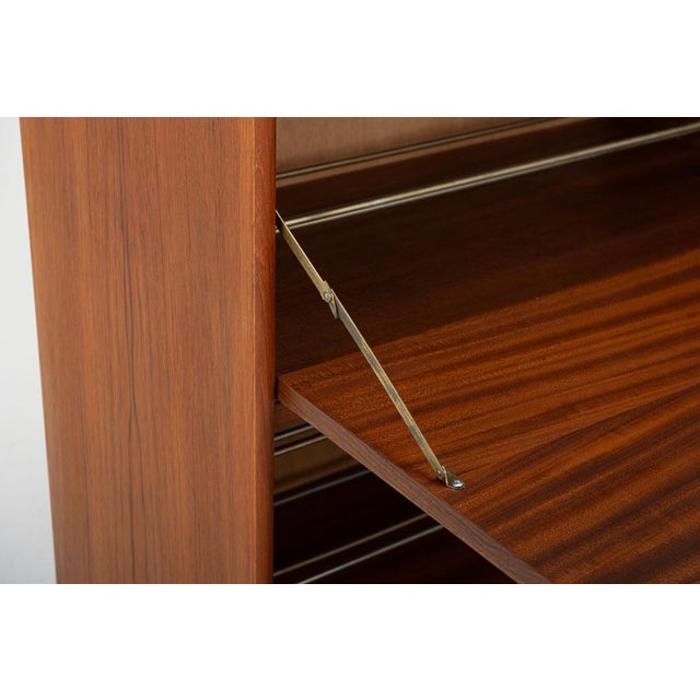 Wood Teak Shoe Cabinet by G.V. Møbler, 1960s For Sale - Image 7 of 13