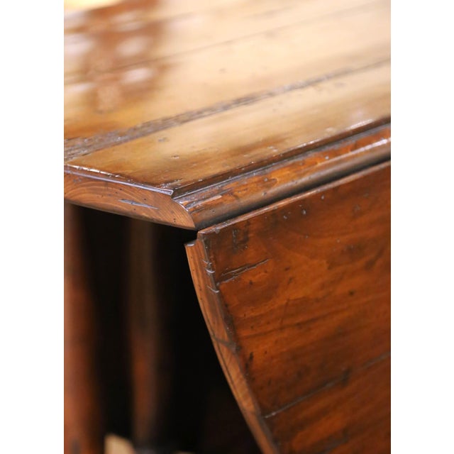 Late 20th Century Guy Chaddock Country Oak Drop-Leaf Gate Leg Dining Table For Sale - Image 14 of 18