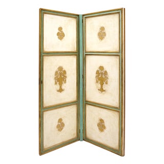 French Antique Panel Screen, Gold Leaf For Sale