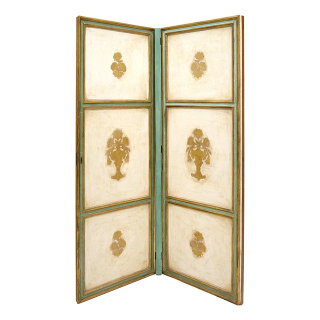 French Antique Panel Screen, Gold Leaf For Sale