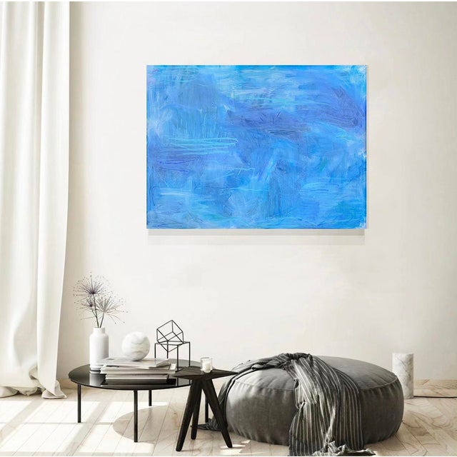 "Reflection" by Trixie Pitts Large Abstract Oil Painting For Sale - Image 10 of 13