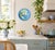 Original hand-painted oil painting by artist Tatiana Duperault Unique circular canvas — a modern, playful format Fresh,...