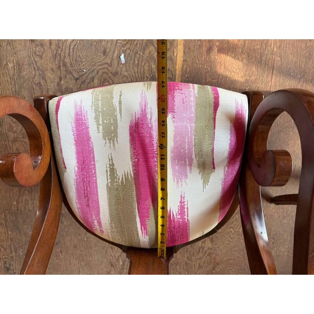 20th Century Regency Klismos Cherry Wood Dining Chairs For Sale - Image 10 of 18