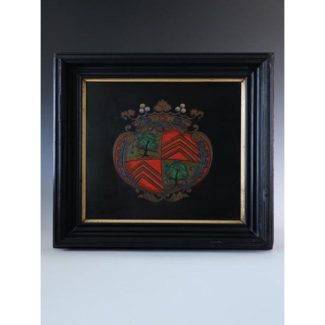 Large 19th Century Florentine Heraldic Pietra Dura Plaque, Allegory of Peace in Marble, 1890s For Sale - Image 3 of 14
