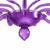 Glass Italian Contemporary Violet Murano Style Glass Chandelier For Sale - Image 7 of 7