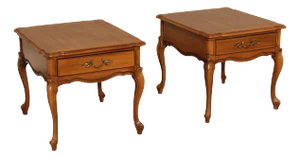 American of Martinsville French Provincial Style Pair of End Tables