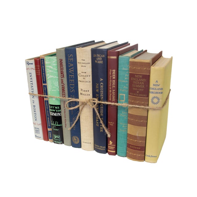 Booth & Williams Decorative Books - Vintage New England Book Bundle - 1 foot of Books For Sale - Image 4 of 4