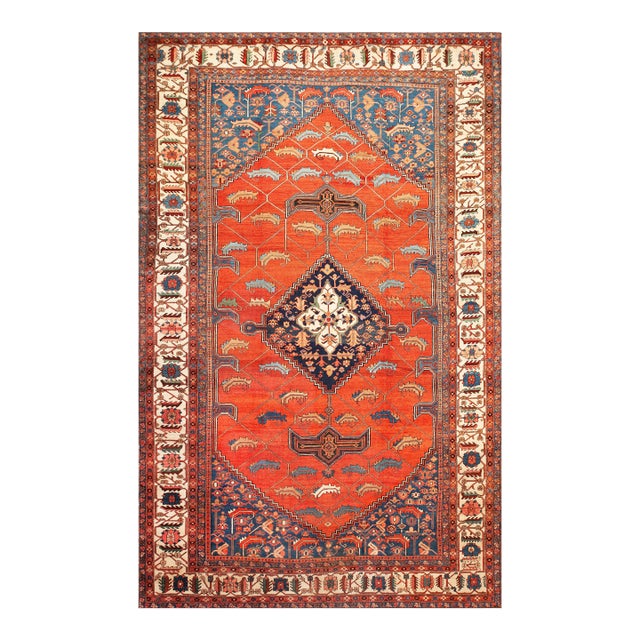Nazmiyal Collection Large Antique Persian Serapi Rug For Sale