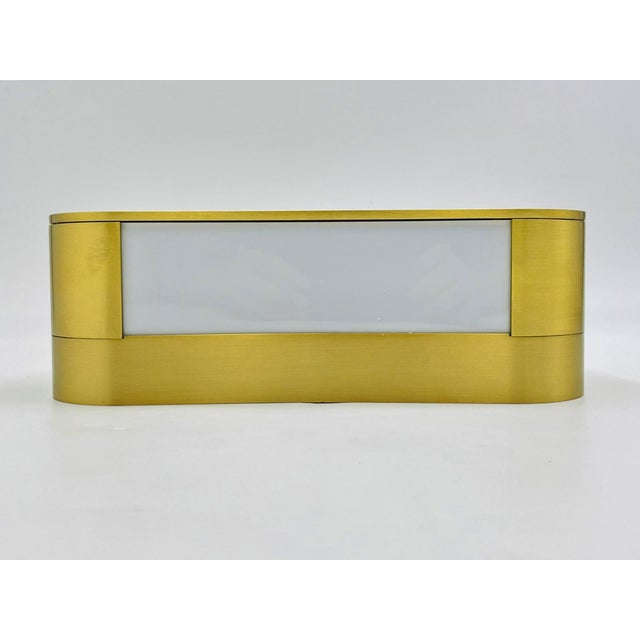 1980s Italian Brass Lucite Wall Sconce Tci Mini Jolly Modern Light For Sale - Image 11 of 16