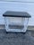 Mid century unmarked Russell Woodard rectangular bar cart repainted and white and black. Excellent condition. Please...