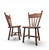 Victorian Oak Children's Stick Back Chairs, 1960s, Set of 2 For Sale - Image 5 of 15