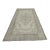 1950s Turkish Vintage Handmade Floral Desing Vintage White Oushak Wool Area Rug For Sale