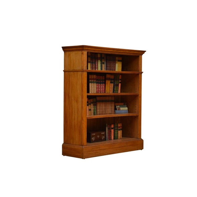 Victorian Oak Open Bookcase, 1870s For Sale - Image 9 of 13