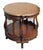 Wood Vintage French Carved Wood Metal Grids Side Table For Sale - Image 7 of 8
