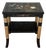 Black/Gold Asian Lacquered Bird Side Table For Sale