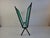 Metal Mid-Century Czechoslovakian Magazine Rack with Green Wire, 1960 For Sale - Image 7 of 18